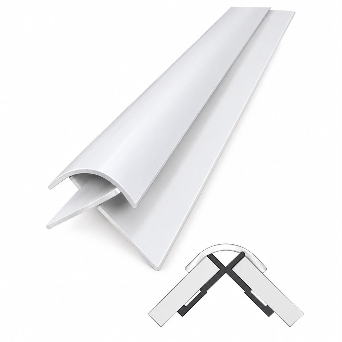 10mm External Corner Trim for Shower Panels (2.4m)