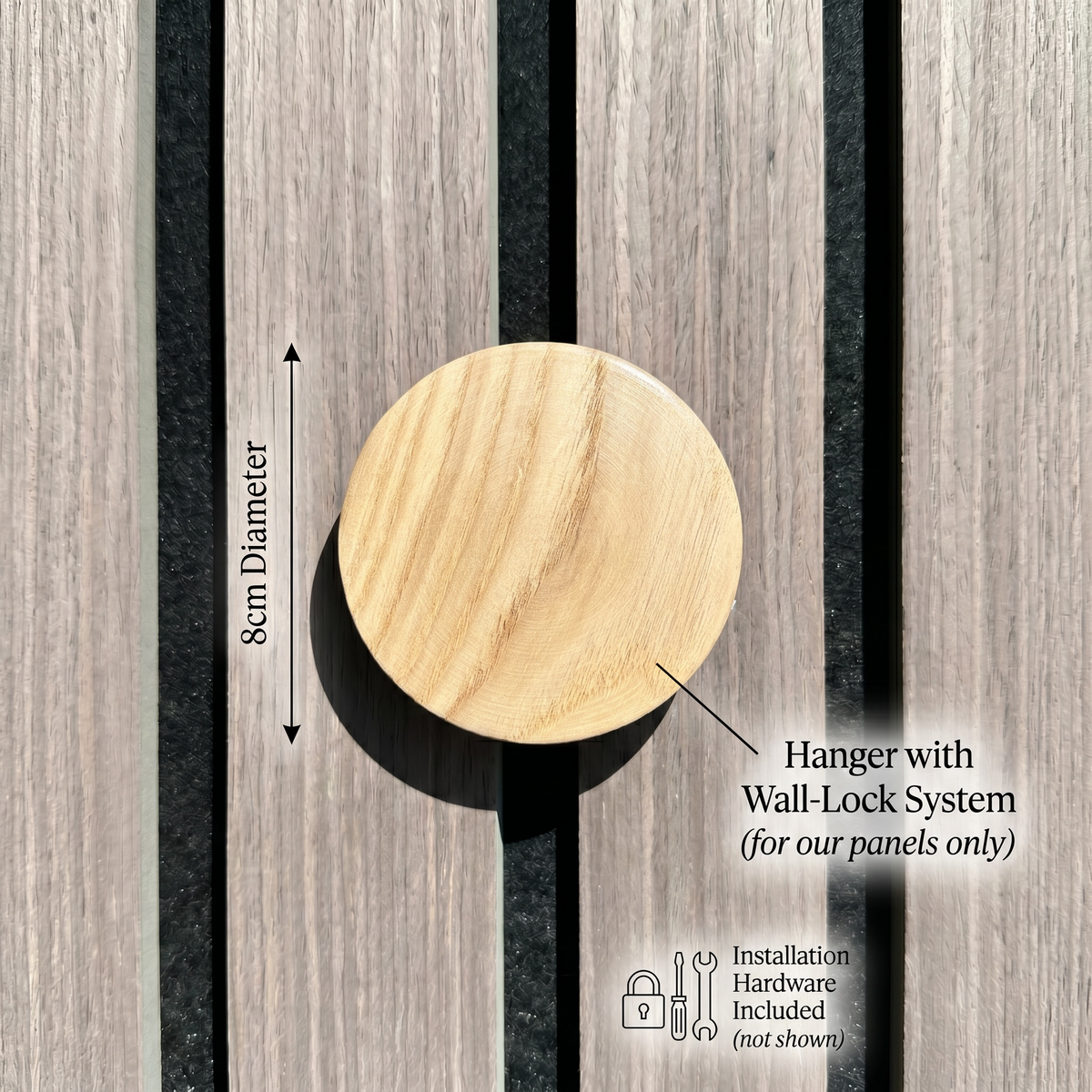 Orb Wall Hook for Slat Wall Panels