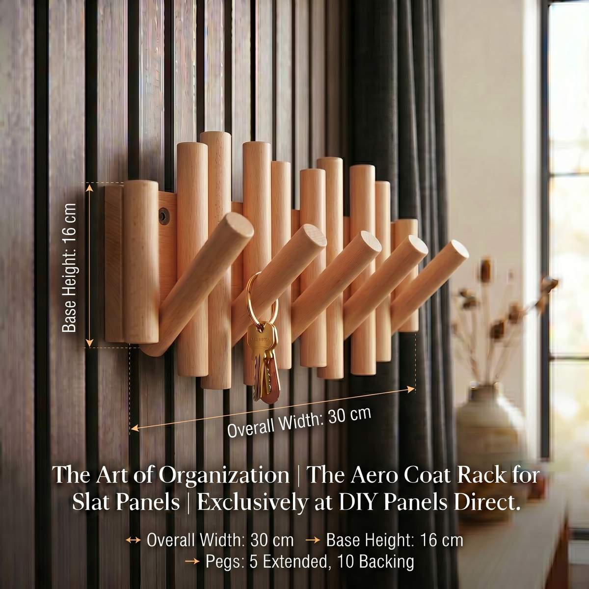 Aero Coat Rack for Slat Wall Panels