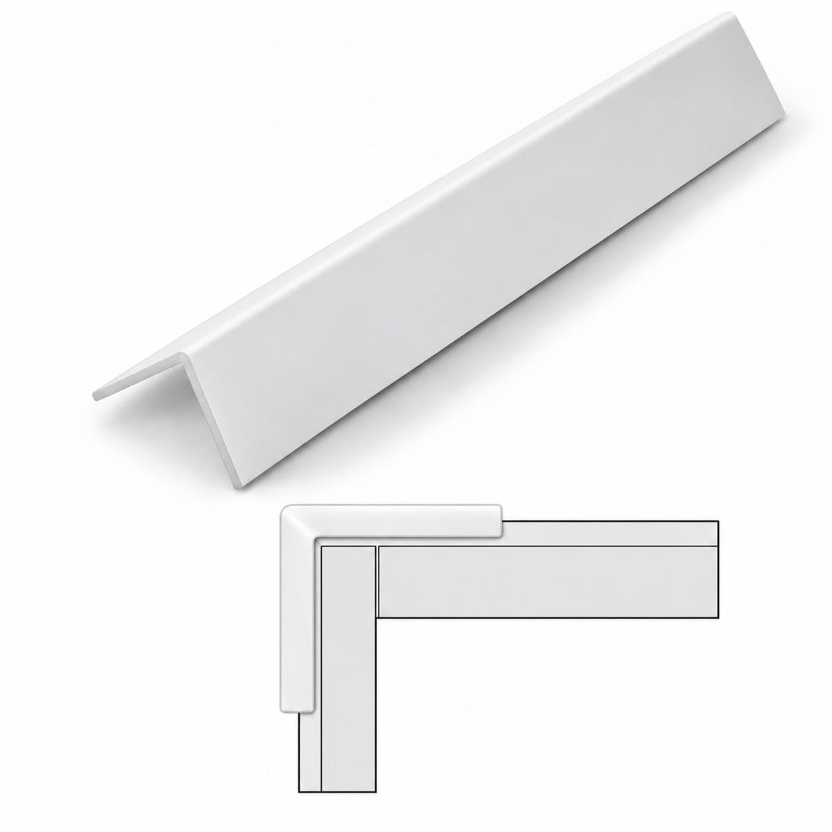 10mm L Trim for Shower Panels (2.4m)